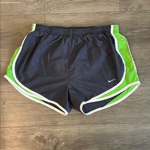 Nike Charcoal and Lime Running Shorts with Liner